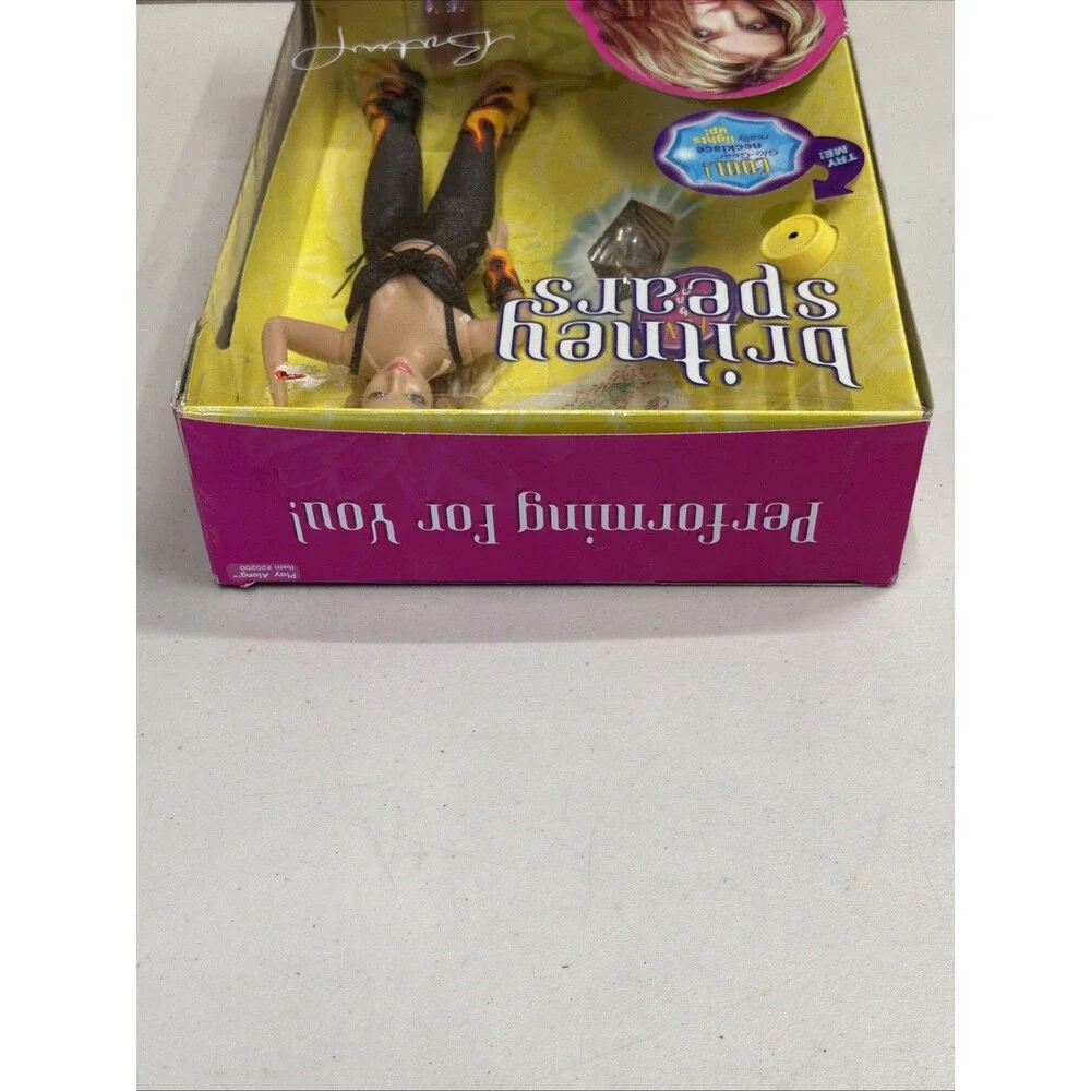 Britney Spears Performing For You Doll! Flames Costume - Play Along 2001 - NIB!!